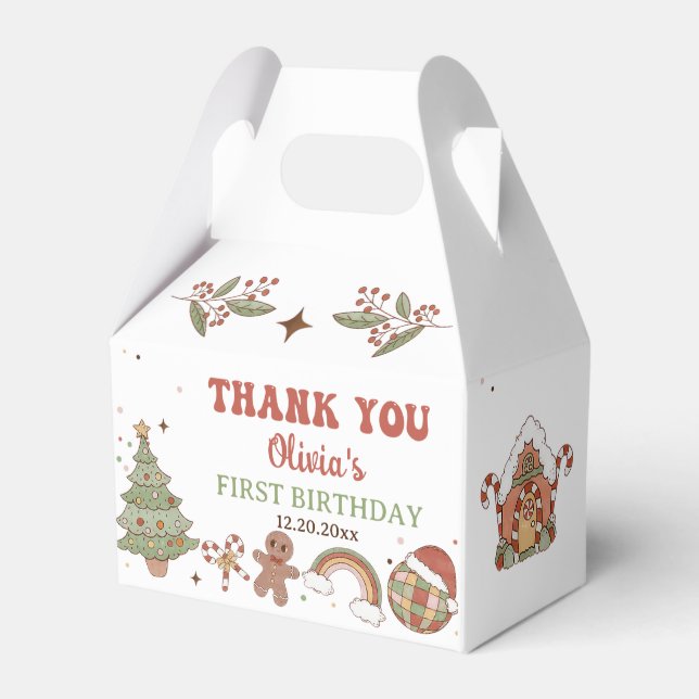 Caixa de Favoritos de Festa de aniversário de Nata (Frente)