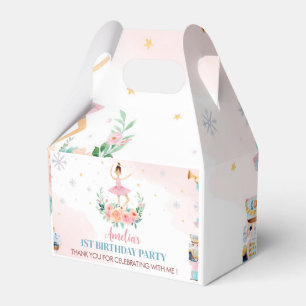Caixa de Favoritos de Festa de aniversário Rosa Nu