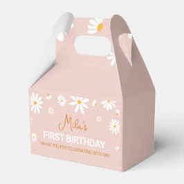 Caixa de Favoritos de Festa de aniversário Rosa-Ro