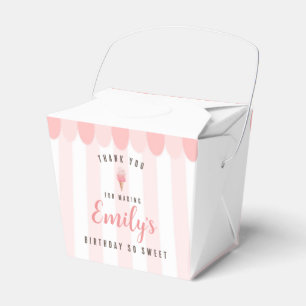 Caixa de Favoritos de Festa de aniversário rosa-So
