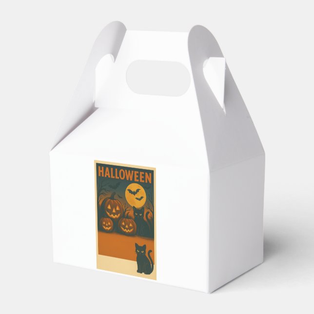 Caixa de Favoritos de Gato Preto e Abóbora do Hall (Frente)