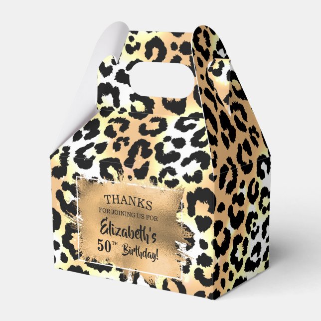 Caixa de Favoritos de Impressão de Animais Leopard (Frente)
