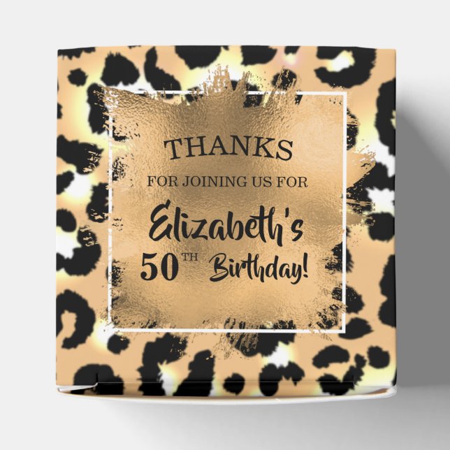 Caixa de Favoritos de Impressão de Animais Leopard (Topo)