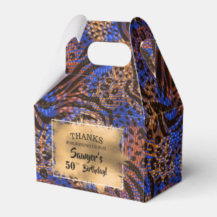 Caixa de Favoritos de Impressão de Zebra Colorida