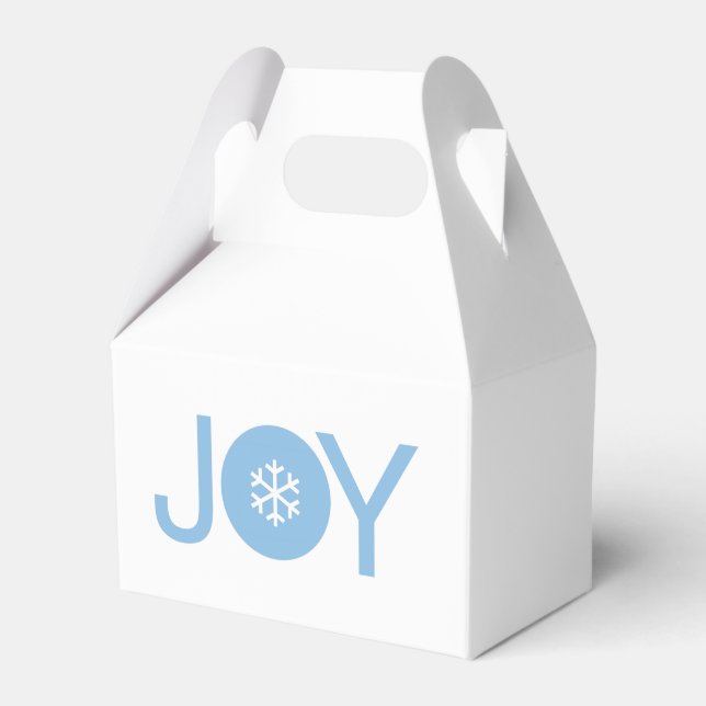 Caixa de Favoritos de Natal de Joy Azul (Frente)