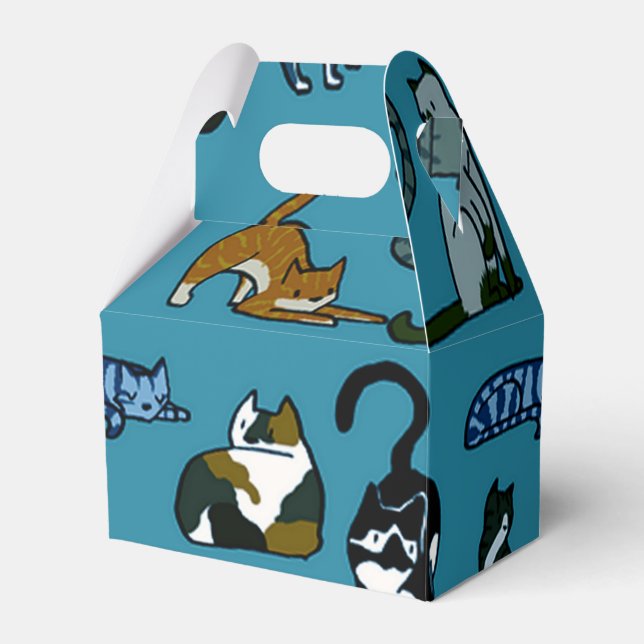Caixa de Favoritos de Padrão de Gato do Canto do g (Frente)