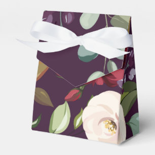 Caixa de Favoritos de Papel Tent Rosas Roxos de am