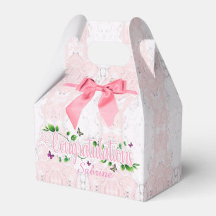Caixa de Favoritos de Parabéns Rosa para todas as