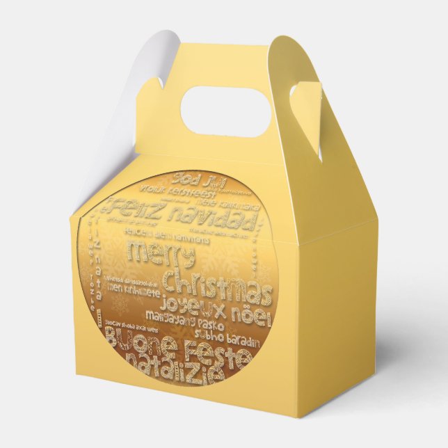 Caixa de Favoritos de Saudação de Natal Internacio (Frente)