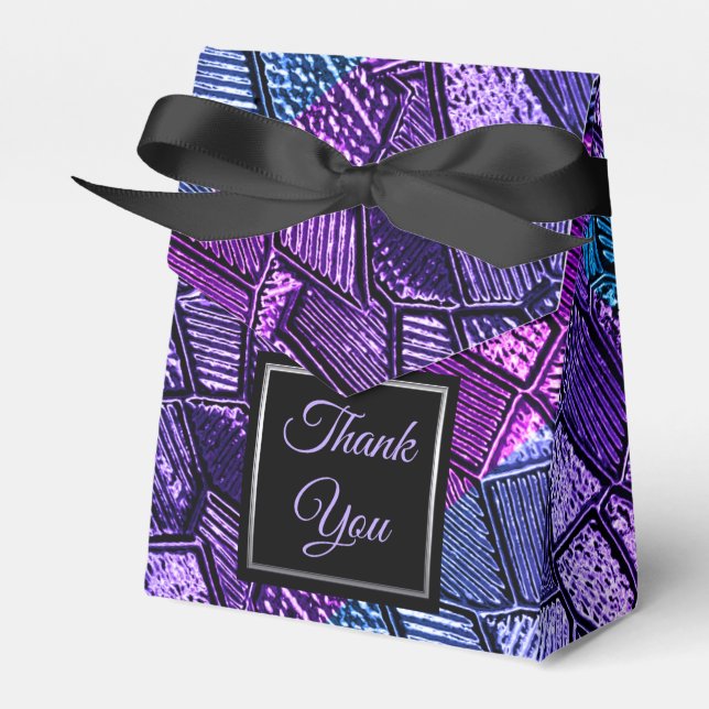 Caixa de Favoritos de Vidro Mosaico Ultra Violeta (Frente)