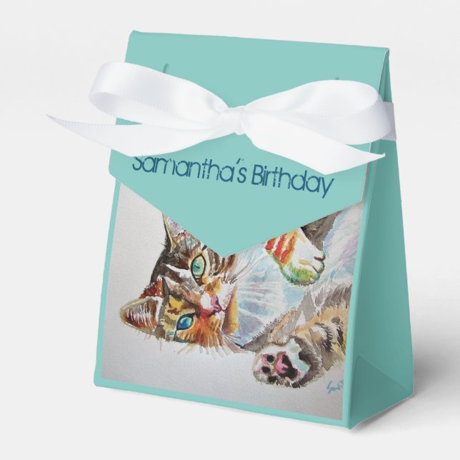 Caixa de Favoritos do Bolo de Festa de aniversário (Frente)
