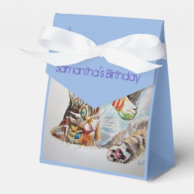 Caixa de Favoritos do Bolo de Festa de aniversário (Frente)