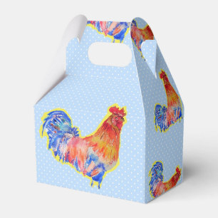 Caixa de Favoritos do Bolo de Frango Azul Boys Bir