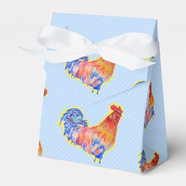 Caixa de Favoritos do Bolo de Frango Azul Boys Bir (Frente)