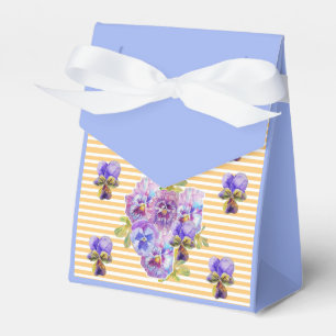 Caixa de Favoritos do Bolo do Partido Azul Pansy F