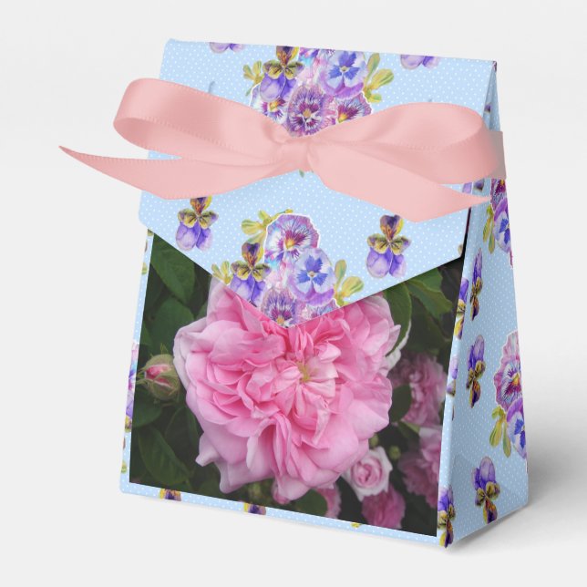 Caixa de Favoritos do Bolo do Partido do Rosa de V (Frente)