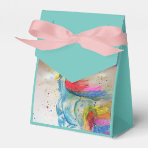 Caixa de Favoritos do bolo do Rainbow Unicorn Wate