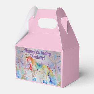 Caixa de Favoritos do Bolo Rosa de Aniversário da