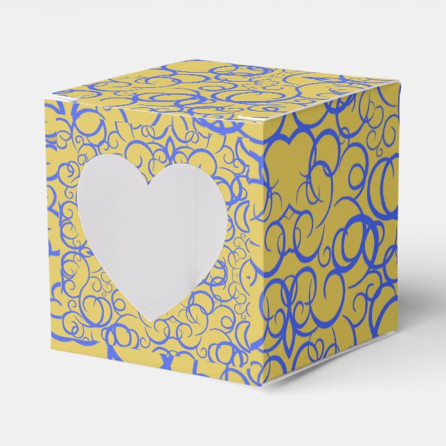 Caixa de Favoritos do Café Pequeno com Presente Az (Frente)