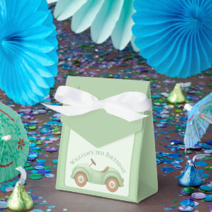 Caixa de Favoritos do Carro Verde Pastel e Balão