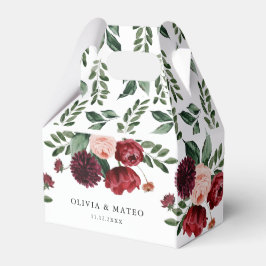 Caixa de Favoritos do Casamento no inverno da Flor