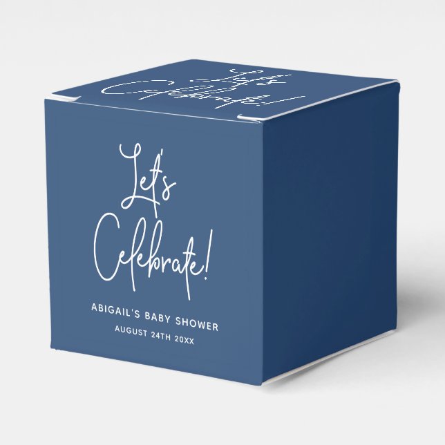 Caixa de Favoritos do Chá de fraldas Azul de Marin (Frente)