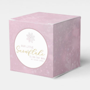 Caixa de Favoritos do Chá de fraldas Floco de Neve