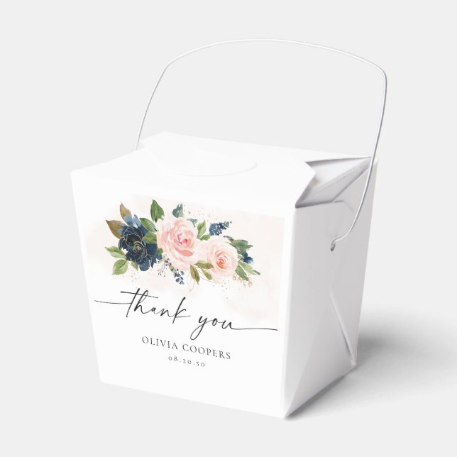 Caixa de Favoritos do Chá de fraldas Floral Rosa-m (Frente)
