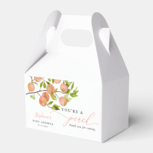 Caixa de Favoritos do Chá de fraldas Peach Summer