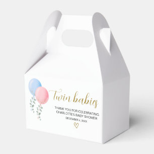 Caixa de Favoritos do Chá de fraldas Twin Babies