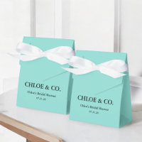Caixa de Favoritos do Chá de panela Azul-Teal do A