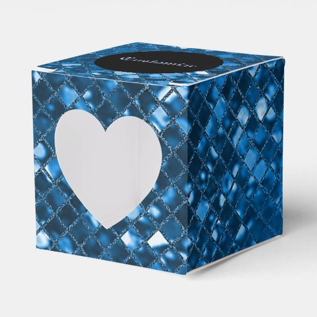 Caixa de Favoritos do Coração com Padrão Mosaico A (Frente)