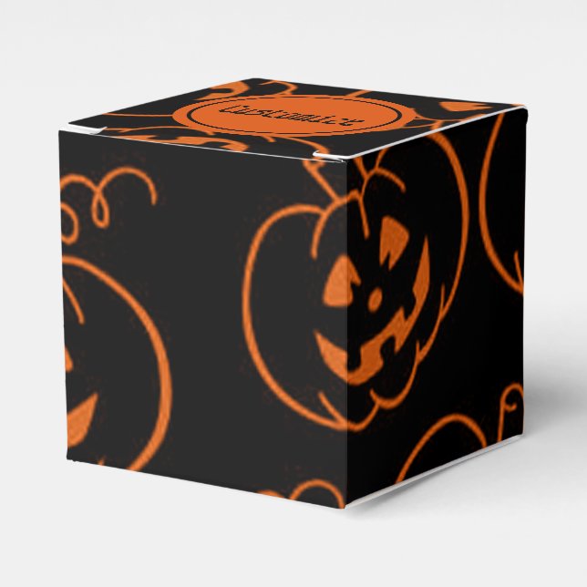 Caixa de Favoritos do Cubo do Halloween Pumpkins (Frente)