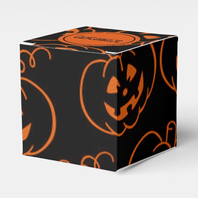 Caixa de Favoritos do Cubo do Halloween Pumpkins J (Frente)
