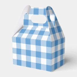 Caixa de Favoritos do Gable Padrão de Gingham Azul
