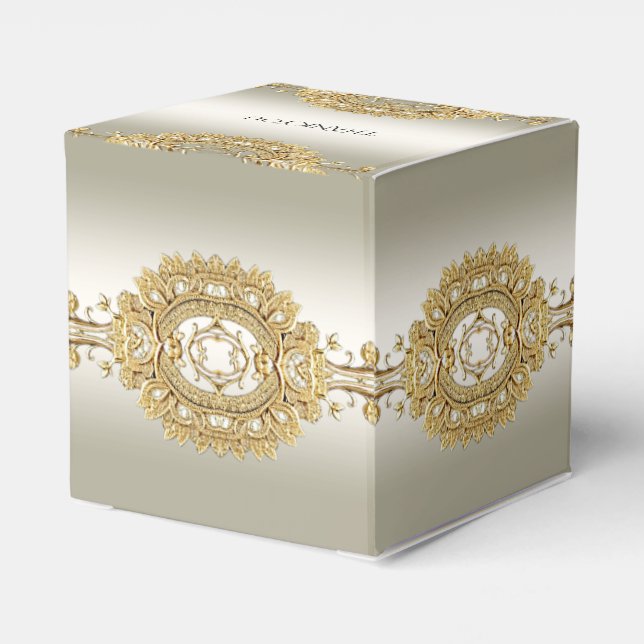 Caixa de Favoritos do Ornamentado Dourado (Verso)