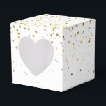 Caixa de Favoritos do Partido Dourado às Estrelas<br><div class="desc">Caixa de favoritos do partido mostrada em um ouro festivo das estrelas impressão design. Cor Branco Personalize este item ou comprar como está. Imagem do stock</div>