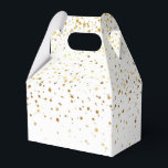 Caixa de Favoritos do Partido Dourado às Estrelas<br><div class="desc">Caixa de favoritos do partido mostrada em um ouro festivo das estrelas impressão design. Cor Branco Personalize este item ou comprar como está. Imagem do stock</div>
