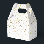 Caixa de Favoritos do Partido Dourado às Estrelas<br><div class="desc">Caixa de favoritos do partido mostrada em um ouro festivo das estrelas impressão design. Cor Branco Personalize este item ou comprar como está. Imagem do stock</div>