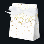 Caixa de Favoritos do Partido Dourado às Estrelas<br><div class="desc">Caixa de favoritos do partido mostrada em um ouro festivo das estrelas impressão design. Cor Branco Personalize este item ou comprar como está. Imagem do stock</div>