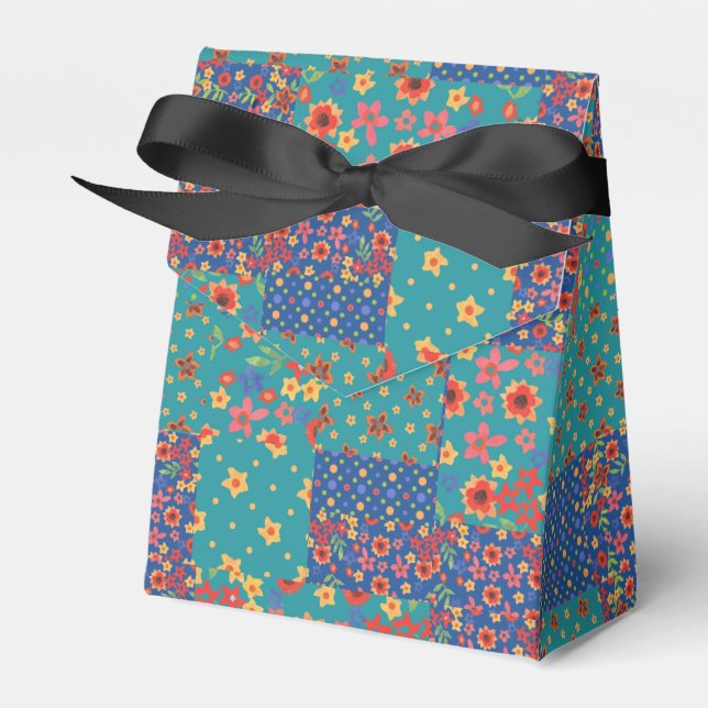 Caixa de Favoritos do Patchwork Faux Nostalgado bo (Frente)