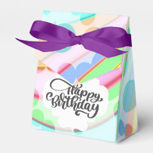 Caixa de Favoritos Feliz Aniversário Colorido