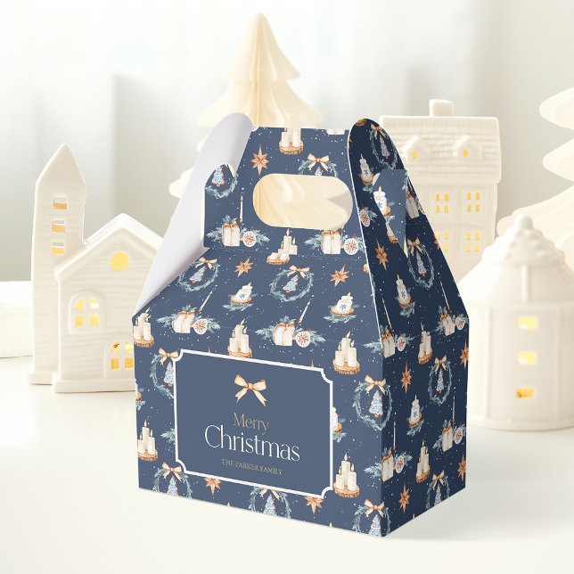 Caixa de Favoritos Feliz Natal com Arco Dourado (Criador carregado)