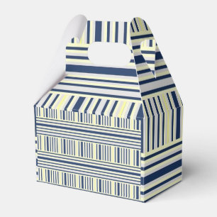 Caixa de Favoritos Gable Stripe Azul e Amarelo Bra
