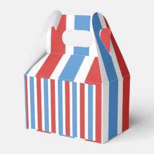 Caixa de Favoritos Gable Vermelho Azul e Branco co