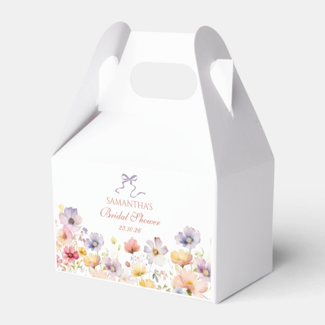 Caixa de Favoritos para Chás de panela de Flores S (Frente)