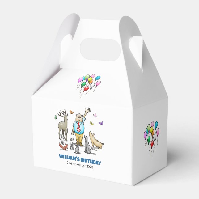 Caixa de Favoritos para Todos os Animais de Festa (Frente)