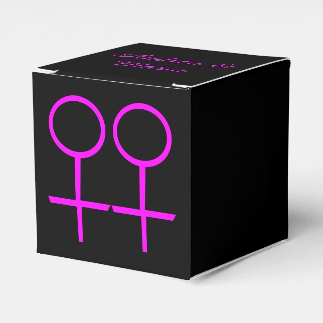 Caixa de Favoritos Personalizados de Amantes Lésbi (Frente)