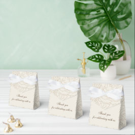 Caixa de favoritos personalizados do casamento beg