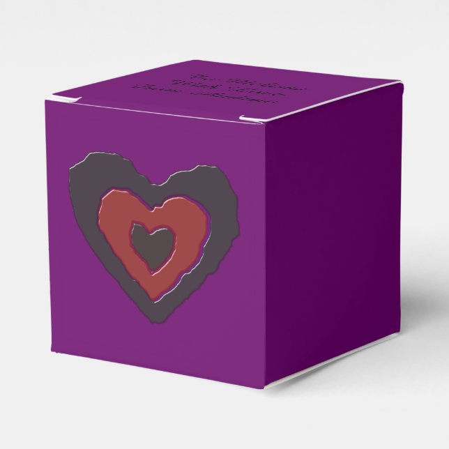 Caixa de Favoritos Personalizados do Coração do Am (Frente)